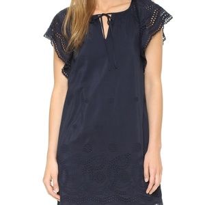 Madewell l Moontide Eyelet Navy Dress